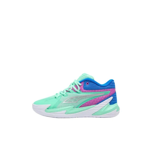 PUMA Dagger Детские баскетбольные кроссовки зеленые для детей