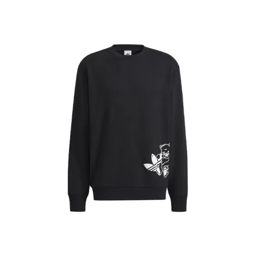 Adidas Originals Bear Crew Мужские Толстовки Черные