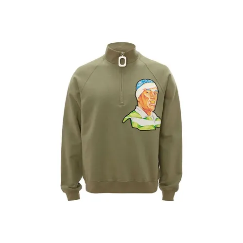 JW Anderson Army Green Мужские Свитшоты