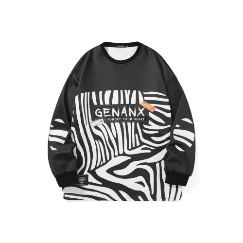 GENANX Черный Унисекс Свитшоты