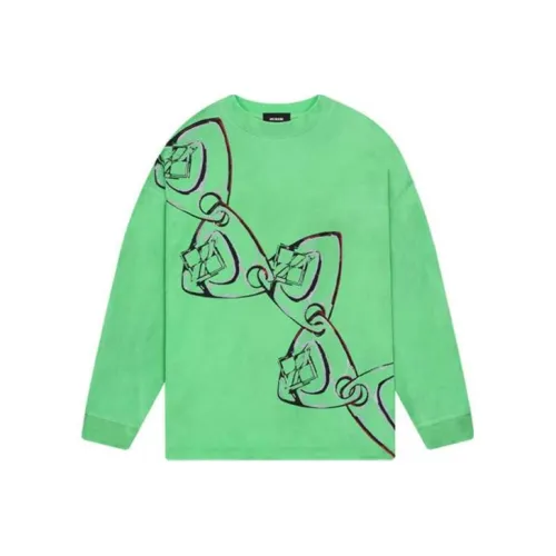 WE11DONE Неоновый зеленый Унисекс Свитшоты