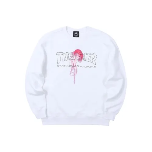Thrasher Белый Унисекс Свитшоты