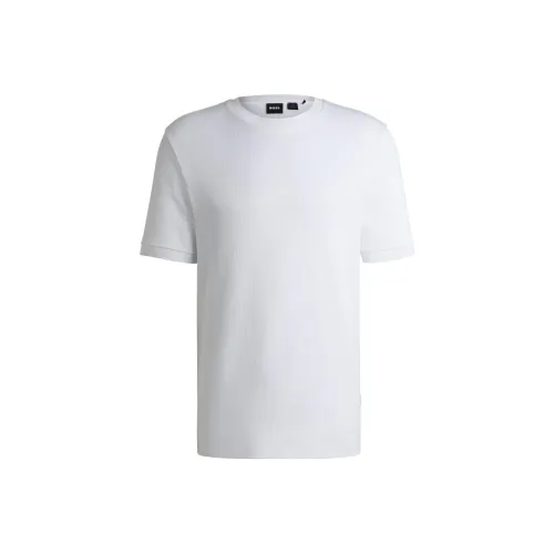 Hugo Boss Белая Мужская T-Рубашка