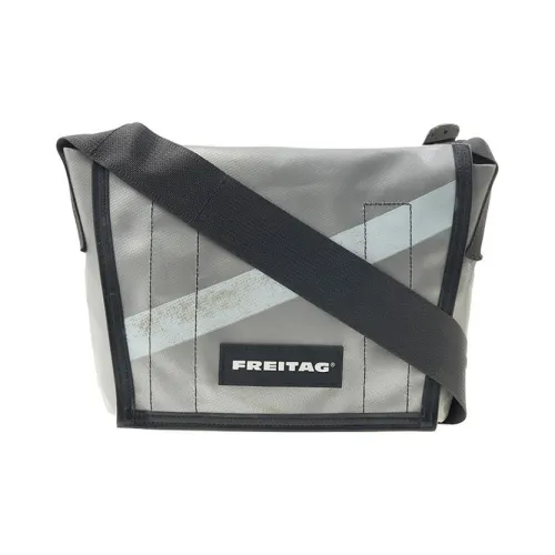 FREITAG Полиэстер Курьерская сумка Сумка на плечо Обычная Мужская Серый и Белый