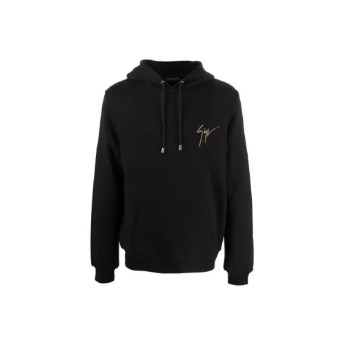 GIUSEPPE ZANOTTI Черные Мужские Свитшоты