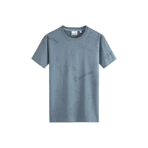 Dance with Wolves T-Shirt Мужская Перистый Синий