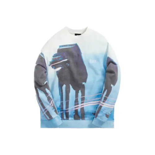 Kith Белый и синий цвет Мужские Свитшоты