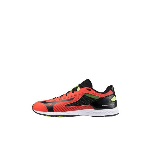 Mizuno Speed Детская беговая обувь Низкий топ Красный Черный Kids