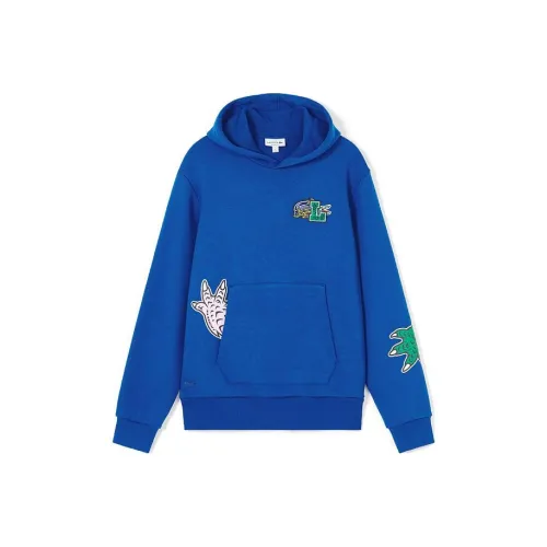 LACOSTE Collaboration Holiday Series Синий Мужской Свитшот