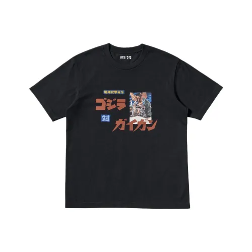 UNIQLO Годзилла Co Бренд FW24 T Рубашка Мужская Черная
