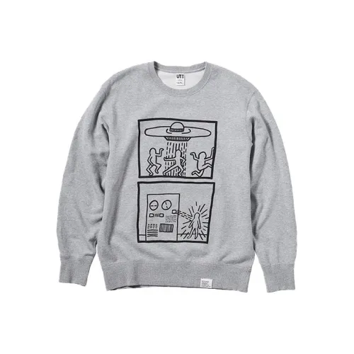 UNIQLO Серый Унисекс Свитшоты