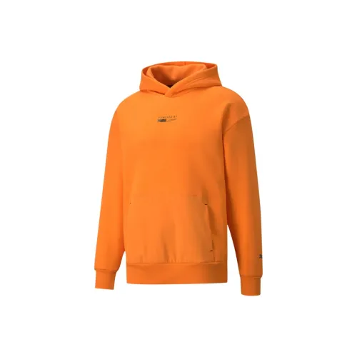 PUMA Orange Men's Hoodies