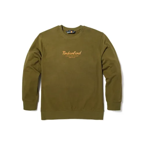 TIMBERLAND Темно-оливковый зеленый Унисекс Свитшоты
