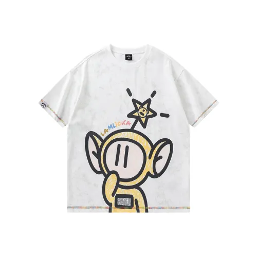 LAMLICKA x AIDEMENG T-Shirt Унисекс Абрикос