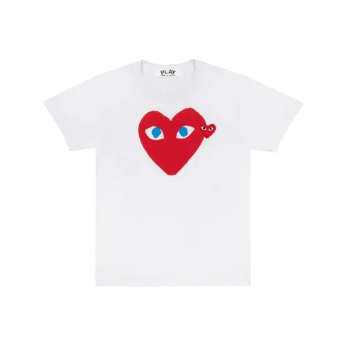 CDG Play Белая Унисекс Футболка