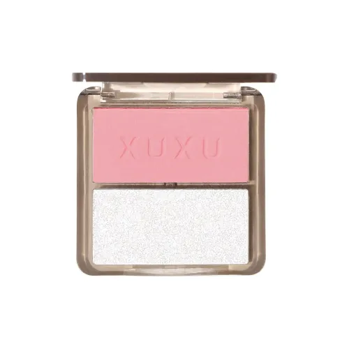 XUXU Colorism Хайлайтер Румяна Палетка Легко Смешивается Корректирующий Тон Кожи Блестящий Матовый 4г*2