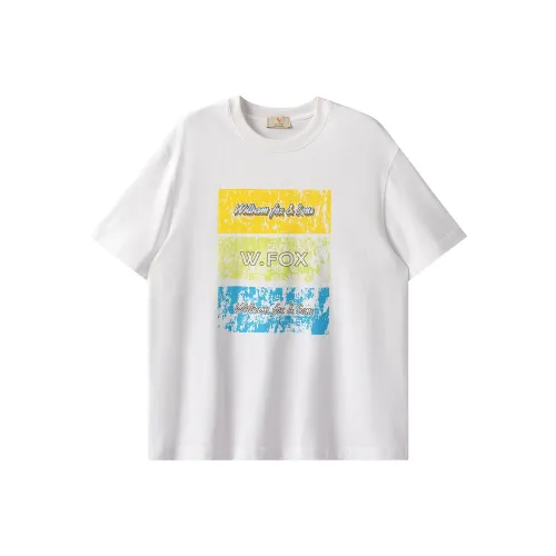 WILLIAM FOX SONS 100% хлопок Короткий рукав T-рубашки Унисекс