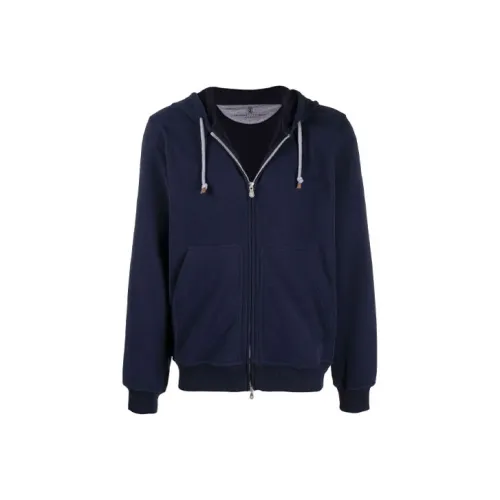 BRUNELLO CUCINELLI Синий Мужской Свитшот