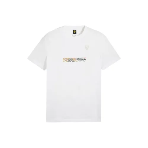 PUMA Hoops Logo Белый Мужской T-Рубашка