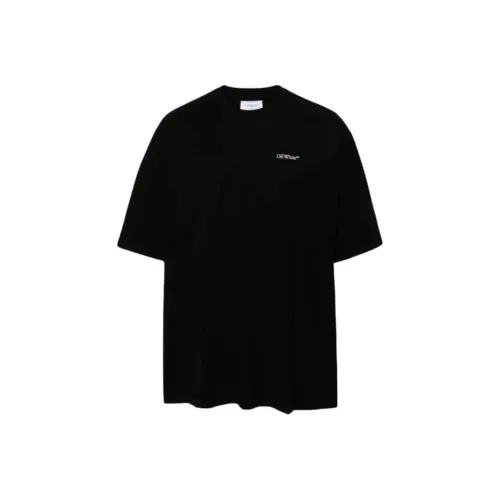 Off Белый Черный Мужские T-рубашки