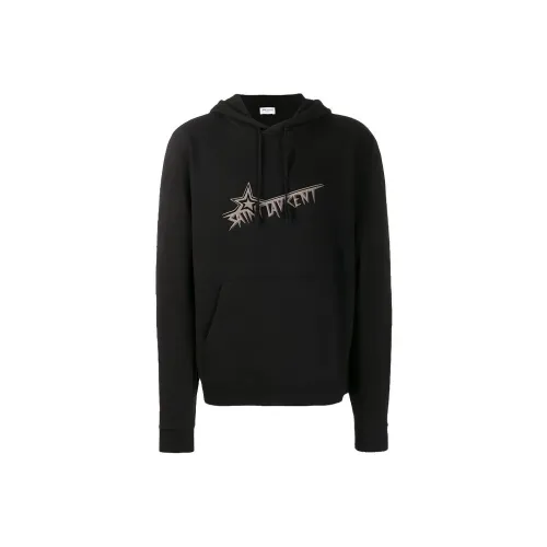 SAINT LAURENT Мужские черные свитшоты