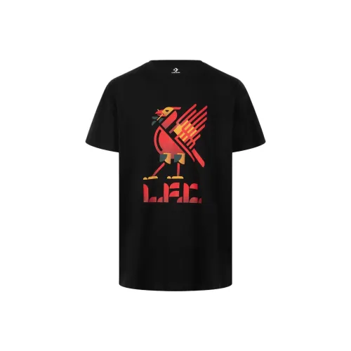 Конверс x LIVERPOOL FC SS24 Liver Bird T-Shirt Рубашка Унисекс Черная