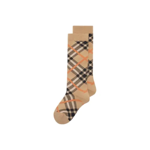 Burberry 1 шт. Песочный Унисекс MID Носки до икры