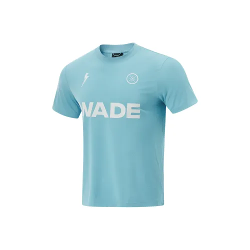 LINING Basketball Collection Т-Рубашка Мужская Молочно-Белая и Синие