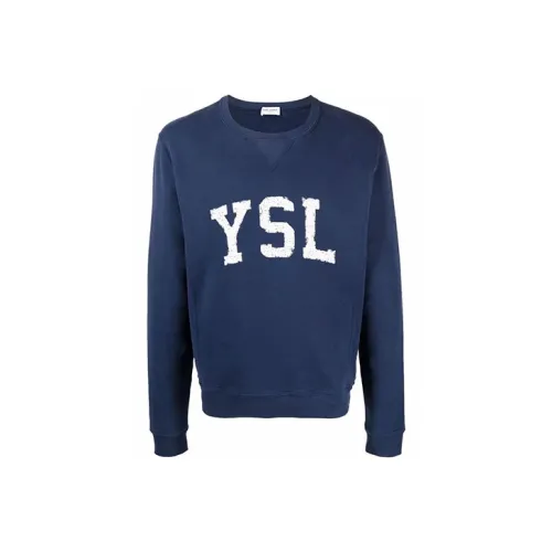 SAINT LAURENT Синий Мужской Свитшот