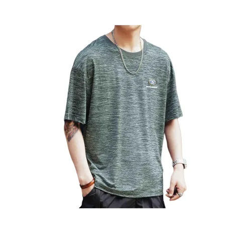 GELANLU Летняя футболка свободный крой унисекс