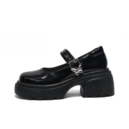 Be Good Грубый каблук Туфли Мэри Джейн 5 см Женские Набор в подарочной коробке