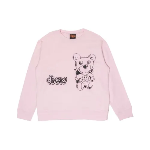 Drew House Letter Logo Series Светло-розовый Унисекс Свитшоты