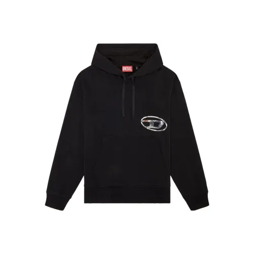 DIESEL Черные Мужские Свитшоты