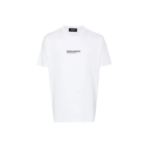 DSQUARED 2 Белый Мужской T-Рубашки