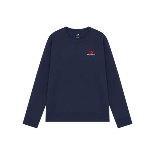 New Balance совместный бренд UNI SSENTIALS Свитшот Унисекс Синий