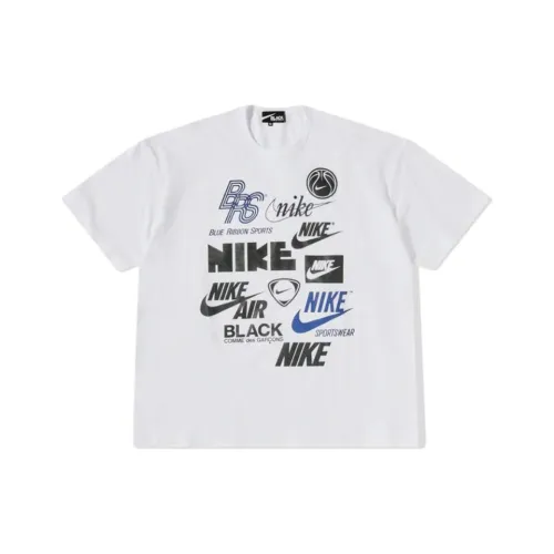 CDG Collaboration Белая Мужская T-Рубашка