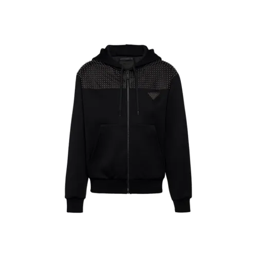 PRADA Мужские черные свитшоты
