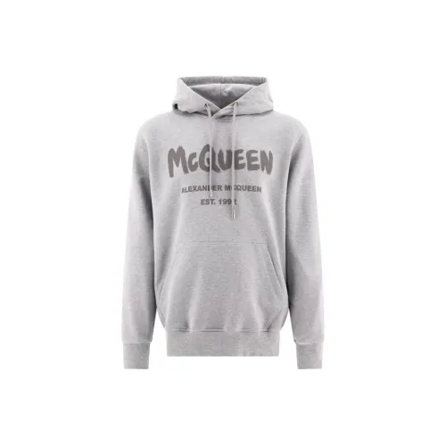 Alexander McQueen Толстовка Мужская Серого цвета