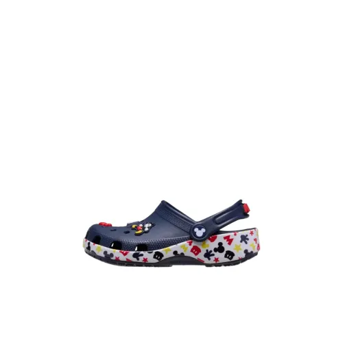 Crocs Classic Clog Slip-Resistant Abrasion-Resistant Низкий Топ Обувь для Малышей Синий Белый Infant и Toddler