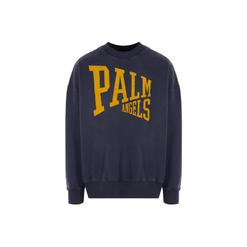 PALM ANGELS Синий Мужской Свитшот