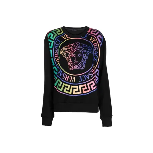 VERSACE Мужские черные свитшоты