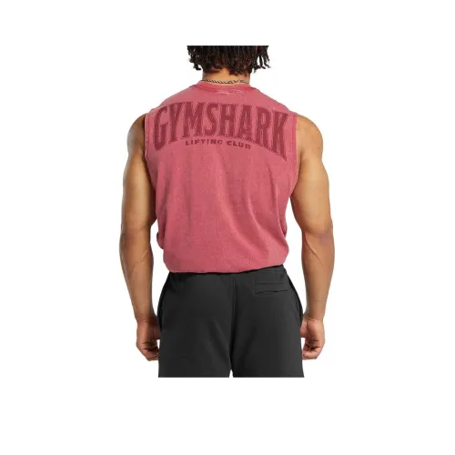 GYMSHARK Розовый Мужской T-Рубашки