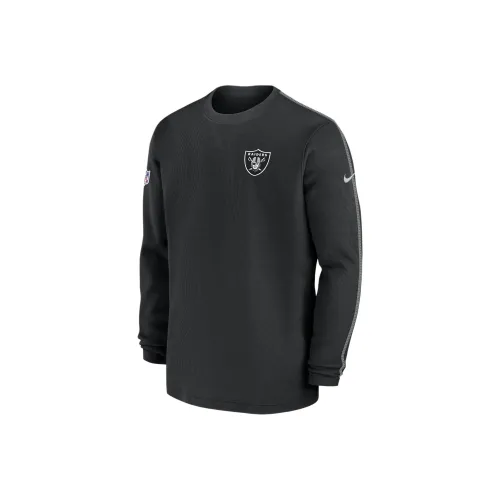 nike Las Vegas Raiders Sideline COACH T Рубашка Мужская Черная