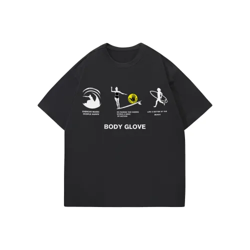 BODY GLOVE Рукав с оборванным плечом T-рубашка Унисекс