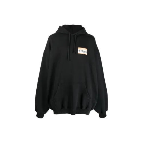 Vetements Черные Мужские Свитшоты