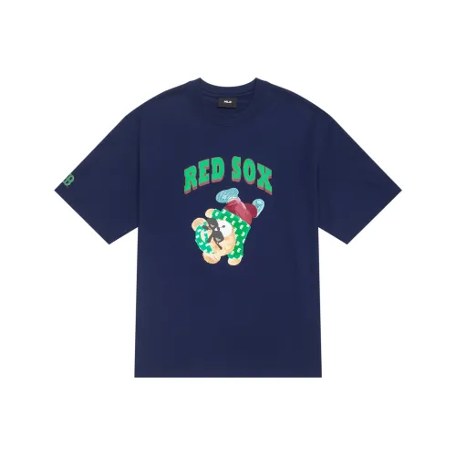 MLB Boston Red Sox Темно-синие унисекс футболки T-Shirt