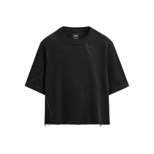 ZARA Мужские черные T-рубашки