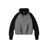 Женский укороченный мусс серого цвета