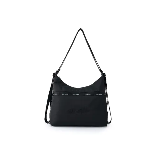 ELLE Active Ткань Рюкзак Сумка через плечо Большая Унисекс Черный Абрикосовый