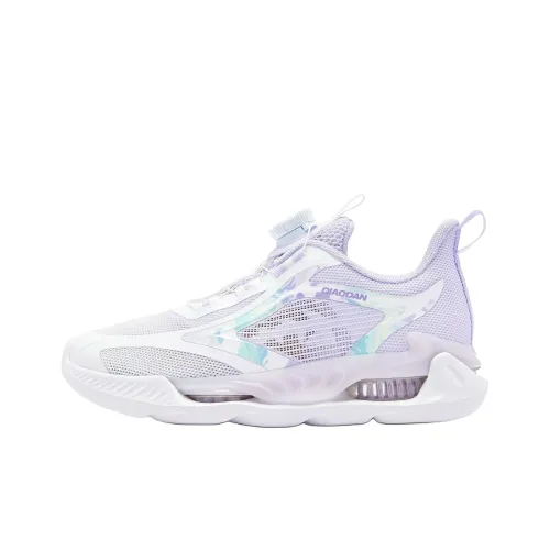 QIAODAN Slip-resistant Abrasion-resistant Low Top Детская беговая обувь Розовый Фиолетовый